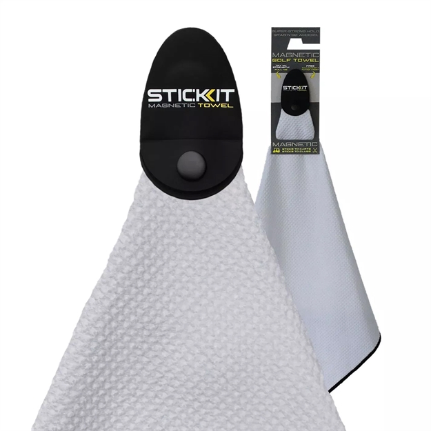 Picture of Stick IT Magnetic Golf Towel - White