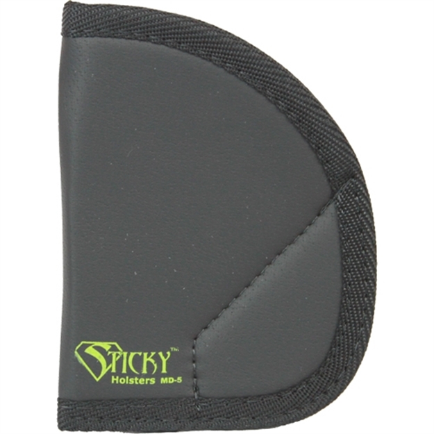 Picture of  Sticky Holsters Md5 Md-5  Black/Green Latex Free Rubber Fits Ruger Lcr/S&W J-Frame Ambidextrous 858426004078