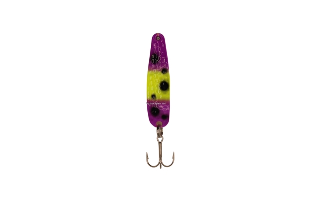 Picture of Stinger Scorpion Spoon, Lightweight Trolling Spoon, 2.25", .1 Oz., #5 Vmc Hooks, Purple Frog