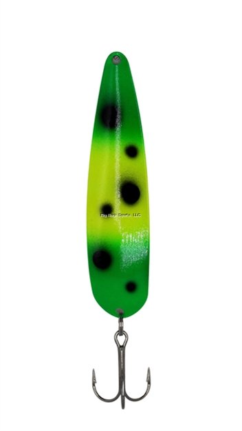 Picture of Stinger Stinger Magnum Spoon, Lightweight Trolling Spoon, 4.75", .6 Oz., #2/0 Vmc Hooks, Froggy Glow