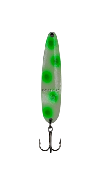 Picture of Stinger Stinger Spoon, Lightweight Trolling Spoon, 3.75", .3 Oz., #2 Vmc Hooks, Green Flash Dot