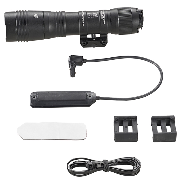 Picture of  Streamlight 89009 Protac 2.0  Black Anodized Aluminum, Rifle 250/2000 Lumens White Led, Bulb 266 Meters Beam, Picatinny Rail Mount 080926890091