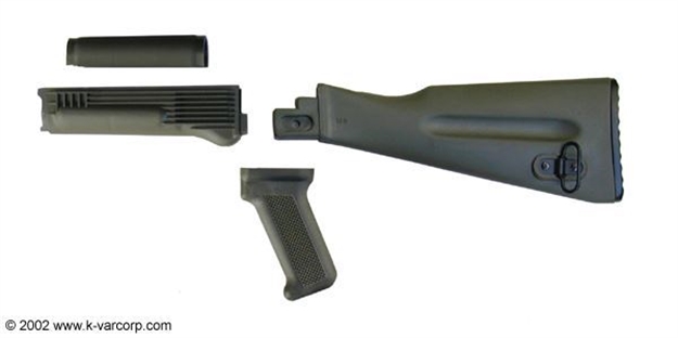Picture of Stock Set, 4-Piece, Stamped Receiver, OD Green Polymer, Warsaw Length Buttstock, Arsenal