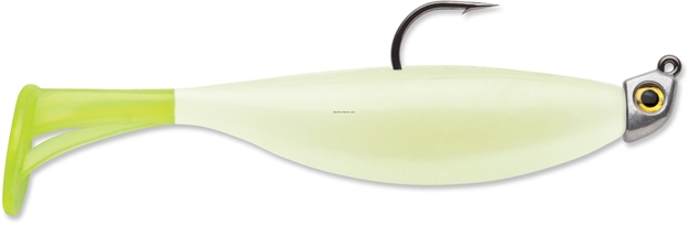 Picture of Storm 360Gt Largo Shad 3 Jig,  1/8 Oz, 3", #3/0 Hook, Glow/Chartreuse Tail