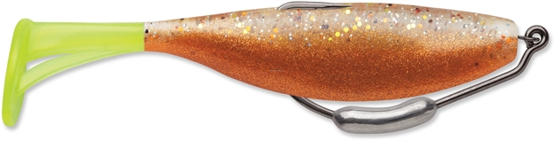 Picture of Storm 360Gt Largo Shad Hook Swimbait,  3/16 Oz, 4", #5/0 Hook, New Penny/Chartreuse Tail