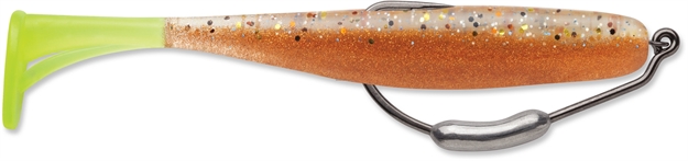 Picture of Storm 360Gt Mangrove Minnow Hook Swimbait, 1/8 Oz, 4", #4/0 Hook, New Penny/Chartreuse Tail