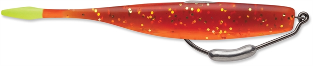 Picture of Storm 360Gt Manta Tail Hook, 1/8 Oz, 5", #4/0 Hook, Rootbeer/Chartreuse Tail