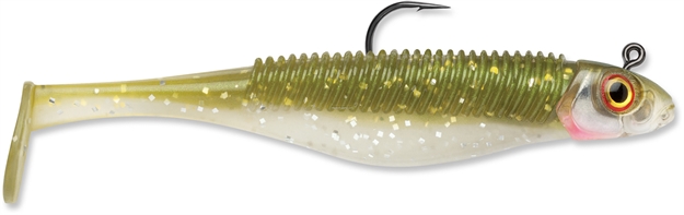 Picture of Storm 360Gt Searchbait Shad, Sinking, 3-1/2", 1/4Oz, #2/0 Hk, 1 Rigged Two Bodies, Herring