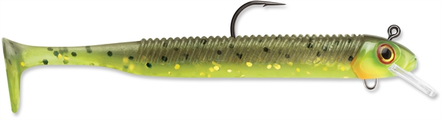 Picture of Storm 360Gt Searchbait Swimmer, 3.5", 1/8Oz Jig, #2/0 Hook, 1 Rigged/2 Bodies, Hot Olive
