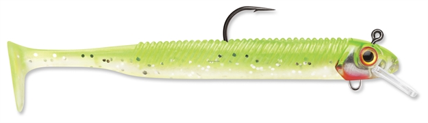 Picture of Storm 360Gt Searchbait Swimmer Lure, 4-1/2", 1/4 Oz, 4/0 Hook, 1 Rigged, 2 Bodies, Chartreuse Ice