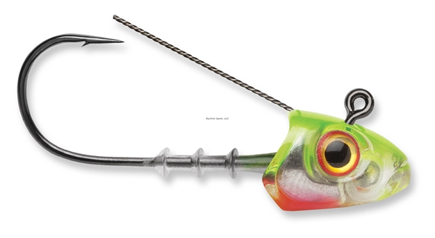 Picture of Storm 360Gt Searchbait Weedless Jig, Fits 4-1/2" Bodies, 1/4 Oz, 4/0 Hook, 2 Pack, Chartreuse Ice