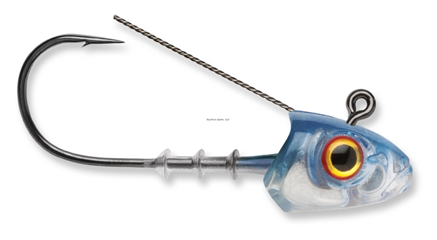 Picture of Storm 360Gt Searchbait Weedless Jig, Fits 5-1/2" Bodies, 3/8 Oz, 7/0 Hook, 2 Pack, Tru Blue