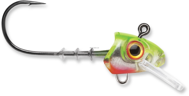Picture of Storm 360Gt Swimmer Jig Head, Fits 5.5" Body Length, 3/8Oz Jig, #7/0 Vmc Coastal Black Hook, Chartreuse Ice