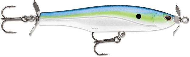 Picture of Storm Arashi Spinbait, Hot Blue Shad   3-1/8"  1/3 Oz.
