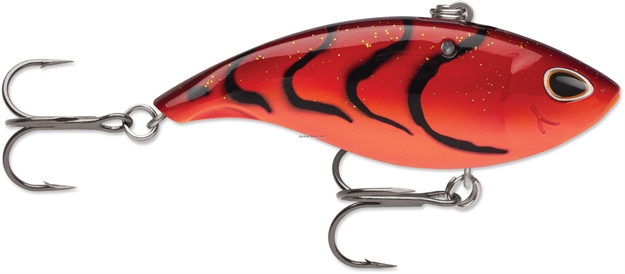 Picture of Storm Arashi Vibe 7, Sinking, 2-3/4", 9/16Oz, #3 Trebles, Flo Red Craw