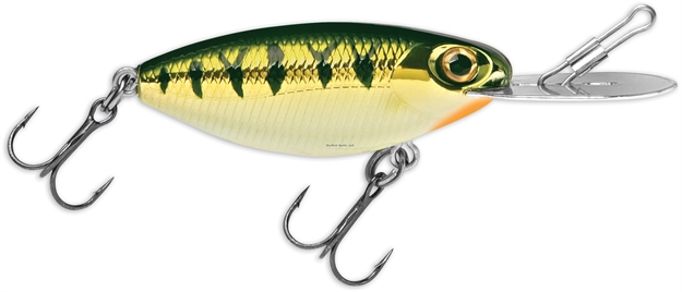 Picture of Storm Hot 'N Tot Madflash Trolling Crankbait, 2", 3/16 Oz, Chrome Yellow Perch, Floating