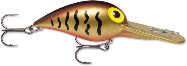 Picture of Storm Original Deep Wiggle Wart 05, Floating-Diving, 2", 7/16 Oz, #4 Trebles, Green Crawdad