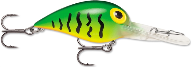 Picture of Storm Original Deep Wiggle Wart 05, Floating-Diving, 2", 7/16 Oz, #4 Trebles, Hot Tiger