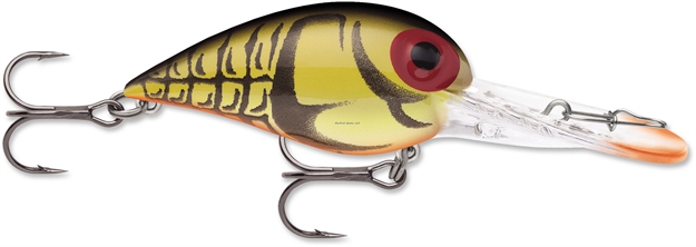 Picture of Storm Original Deep Wiggle Wart 05, Floating-Diving, 2", 7/16 Oz, #4 Trebles, Naturalistic Green Crayfish