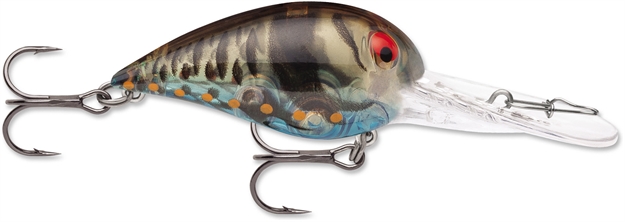 Picture of Storm Original Deep Wiggle Wart 05, Floating-Diving, 2", 7/16 Oz, #4 Trebles, Phantom Green Blue Craw