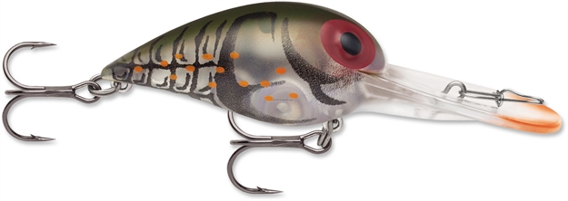 Picture of Storm Original Deep Wiggle Wart 05, Floating-Diving, 2", 7/16 Oz, #4 Trebles, Phantom Green Crayfish