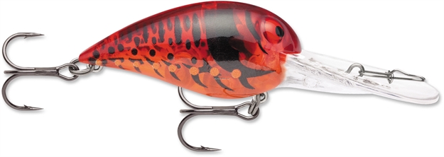 Picture of Storm Original Deep Wiggle Wart 05, Floating-Diving, 2", 7/16 Oz, #4 Trebles, Phantom Red Craw