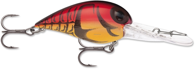 Picture of Storm Original Deep Wiggle Wart 05, Floating-Diving, 2", 7/16 Oz, #4 Trebles, Red Craw
