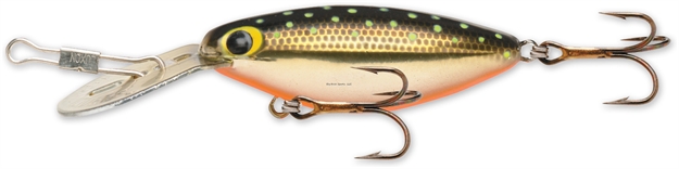 Picture of Storm Original Hot 'N Tot Crankbait, 2", 3/16 Oz, Met Gold Chartreuse Specks, Floating