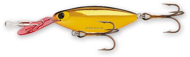 Picture of Storm Original Hot 'N Tot Crankbait, 2", 3/16 Oz, Metallic Gold/Red Lip, Floating