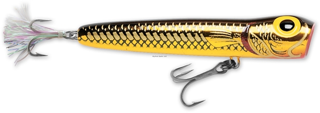 Picture of Storm Rattlin' Saltwater Chug Bug Topwater Popper, 3 1/4", 3/8 Oz, Metallic Gold/Mullet, Floating