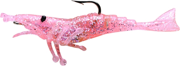 Picture of Storm Wildeye Live Shrimp Swimbait, 3", 1/4 Oz, Pink Silver Flake, Floating,3 PK