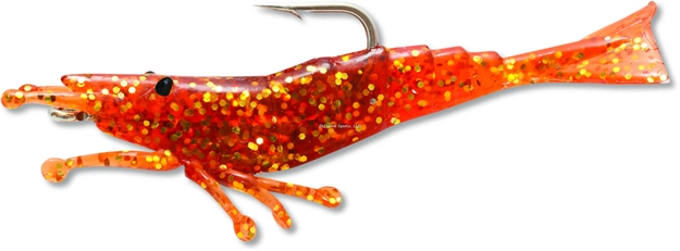 Picture of Storm Wildeye Live Shrimp Swimbait, 3", 1/4 Oz, Rootbeer Gold, Floating,3 PK