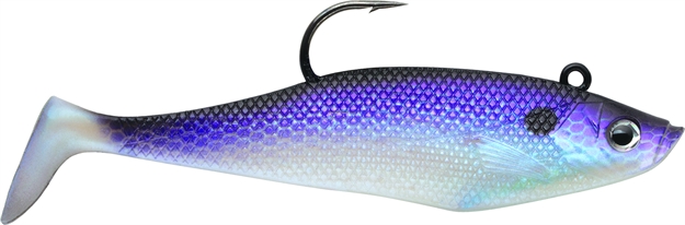 Picture of Storm Wildeye Swim Shad, 3", 1/4 Oz, Purple Shad, Floating,3 PK