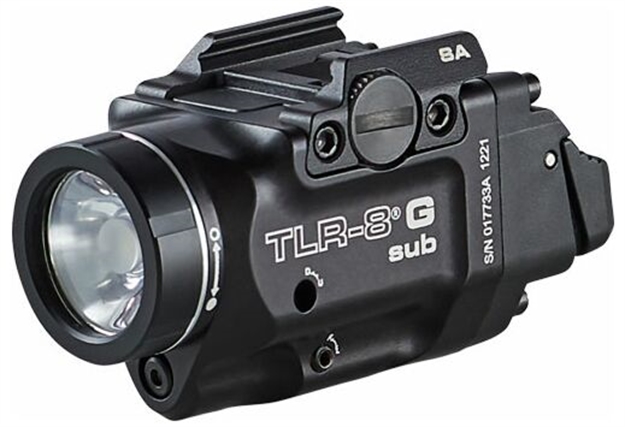 Picture of  Streamlight 69439 Trl-8 G Sub Gun Light With Green Laser  Black Anodized 500 Lumens White Led Springfield Armory Hellcat 080926694392