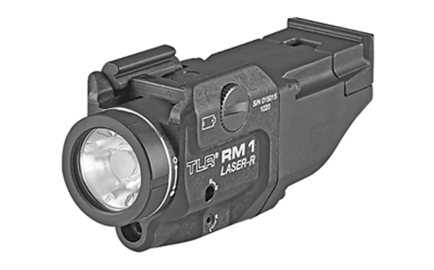 Picture of  Streamlight 69446 Tlr-1 RM W/Laser Black Anodized Aluminum,  500 Lumens White Led Bulb/Red Laser, 210 Meters Beam, Picatinny Rail Mount 080926694460