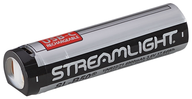 Picture of  Streamlight 22111 Sl-B50  Silver/Black 3.6 Volts 4,900 Mah (1) Single Pack 080926221123