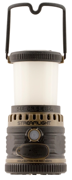 Picture of  Streamlight 44947 Super Siege  125/550/1100 Lumens Red/White C4 Led Bulb Coyote 080926449473