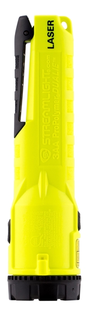 Picture of Streamlight 68760 Propolymer Dualie Multi-Function Flashlight/Laser 140 Lumens AA (3) Black/Yellow