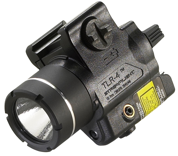 Picture of  Streamlight 69241 Tlr-4 Gun Light  Black 170 Lumens White C4 Led/Red Laser HK Usp Compact 080926692411