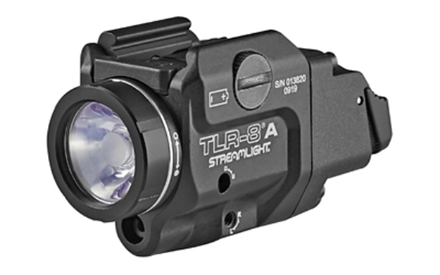 Picture of Streamlight Tlr-8A Flex Low Profile, Rail Mounted Tactical Light W/ Red Laser, Rear Switch Options 69414 080926694149