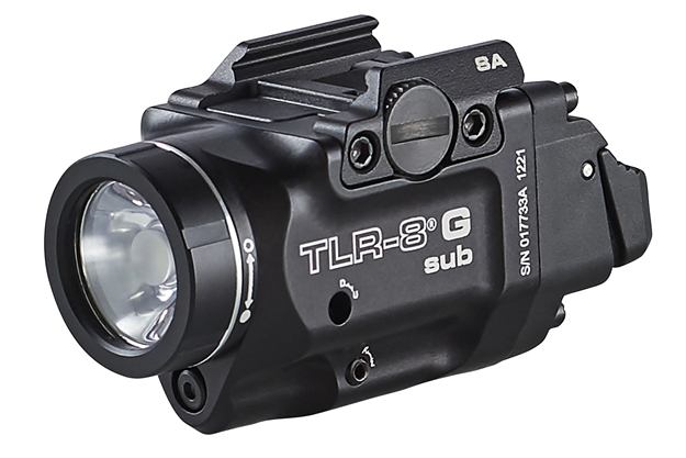 Picture of  Streamlight 69439 Trl-8 G Sub Gun Light With Green Laser  Black Anodized 500 Lumens White Led Springfield Armory Hellcat