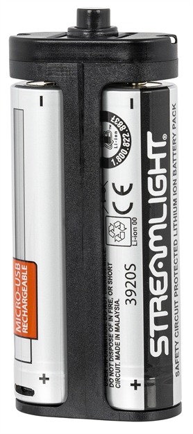 Picture of  Streamlight 78105 Stinger 2020 Battery Pack  Black/Silver 3.7 Volts 2,600 Mah (2) Single Pack 080926781054