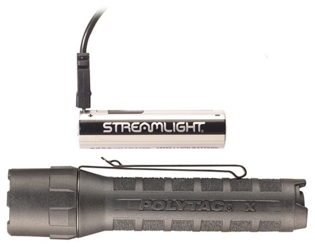 Picture of Streamlight Poly-Tac X Usb Light White Led Black 88613 808926886131