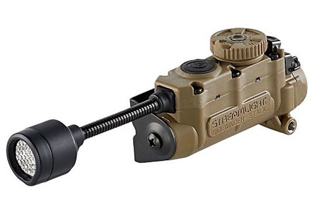 Picture of Streamlight  Sidewinder Stalk Helmet Light 23/28/57/76 Lumens White White/Red/Green/Blue/Ir Led Bulb Coyote 28 Meters Distance Features E-Mount 14308 080926143081