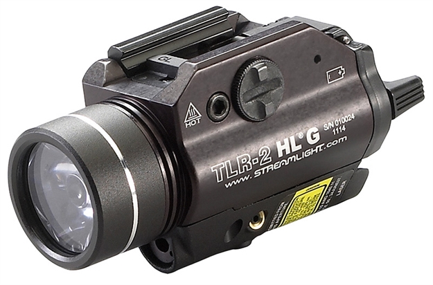 Picture of Streamlight Tlr-2 W/White Led And Green Laser;Includes Rail Locating Keys For Glock Style, 1913 Picatinny, S&W 99/ Taw Beretta 92 And (2) Lithium Batteries. 69265 080926692657