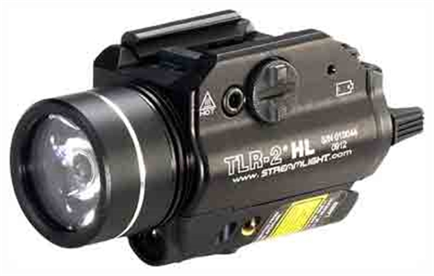 Picture of  Streamlight 69261 Tlr-2 HL Gun Light  Black Anodized 1,000 Lumens White Led Red Laser