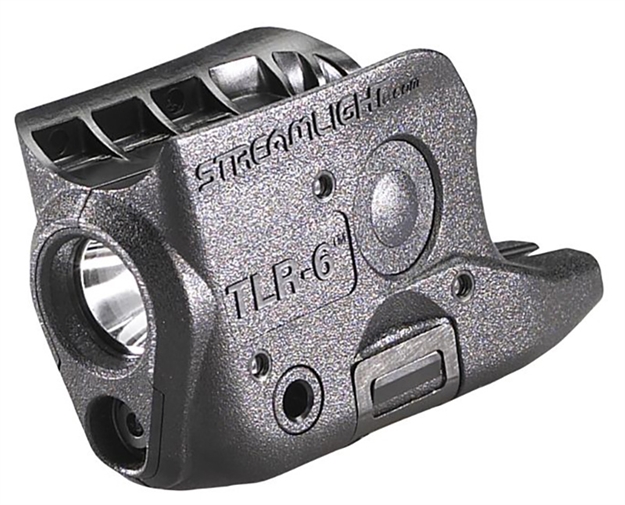 Picture of Streamlight Tlr-6M&P Shield Tactical Gun Mounted Flash Light, Fits Glock 26/27, C4 Led And Red Laser, Cr123a Libatt 69273