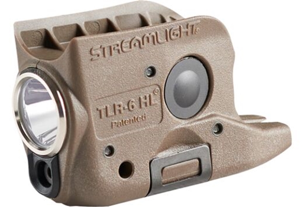 Picture of  Streamlight 69341 Tlr-6 HL Gun Light  Flat Dark Earth 300 Lumens White Led/Red Laser Glock 42/43/43X/48 080926693418