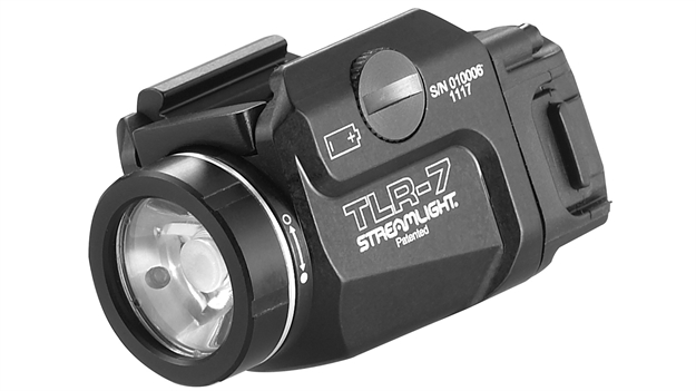 Picture of  Streamlight 69420 Tlr-7 Weapon Light 500 Lumens Output White Led Light 131 Meters Beam Rail Grip Clamp Mount Black Anodized Aluminum 080926694200