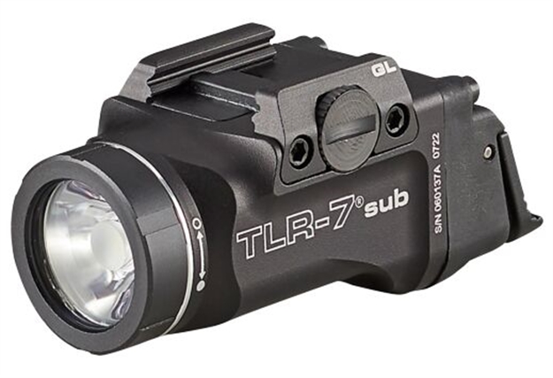 Picture of  Streamlight 69405 Tlr-7 X Sub Usb  Black Anodized 500 Lumens  White Led Glock 43X Mos/48 Mos/43X/48 080926694057